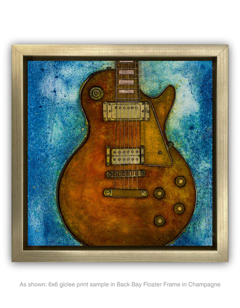 Gibson Les Paul Custom | Framed Giclee Print on Canvas
